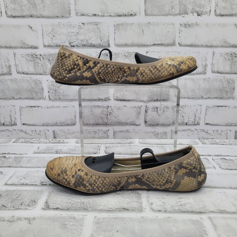 Rare Stuart Weitzman St. Barth Python Snake Flats… - image 4